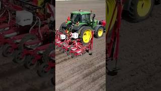 John Deere 6120M tractor Drilling Sugarbeet FlyingPixelsPhotography [upl. by Acirea]