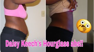 I TRIED DAISY KEECHS HOURGLASS AB WORKOUT FOR 2 WEEKS  REAL RESULTS [upl. by Ybab336]