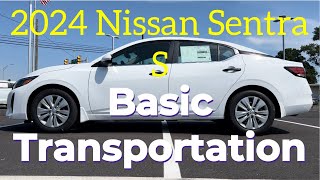 2024 Nissan Sentra S The BEST Basic Transportation Car [upl. by Seravart]