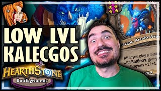 LOW LVL KALECGOS THANKS GALAKROND  Hearthstone Battlegrounds [upl. by Erdna]