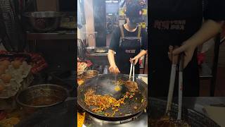 Spicy fried rice cake in Penang bukit mertajam streetfood foodblogger [upl. by Anelrahs]