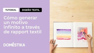 Tutorial diseño textil cómo generar un motivo infinito a través de rapport textil [upl. by Ninnette]