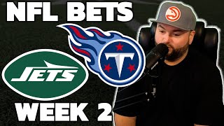 Jets vs Titans Week 2 Bets  NFL Picks With Kyle Kirms [upl. by Ocirema536]