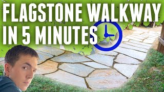 Build a Flagstone Pathway In 5 Minutes [upl. by Mussman]