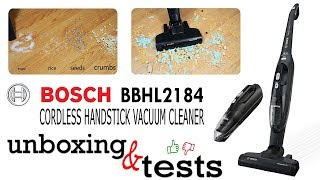 Looking for a better broom Bosch BBHL21840 2in1 cordless vacuum cleaner Unboxing and Tests [upl. by Westley]