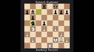 Anatoly Karpov vs Robert Huebner  2020 [upl. by Tyree]