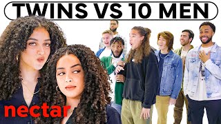 10 guys date identical twins without knowing  versus 1 [upl. by Dlorad]