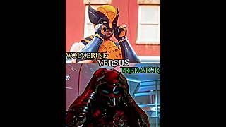 Wolverine vs Predator wolverine predator whoisstrongest marvel vsedit edit shorts [upl. by Nosrettap]