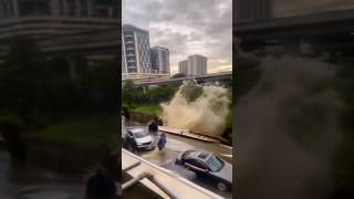 Epic Footage Devastating Landslide amp Flood Strikes Seri Kembangan in Malaysia مليسيا‎ [upl. by Pirnot]