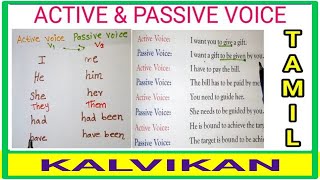 Active and Passive voice in Tamil  part 1  English grammar in Tamil  Class 10 english grammar [upl. by Anialram]