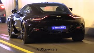 2022 Aston Martin V12 Vantage Driving in Monaco  Exhaust Sound [upl. by Aaron]