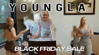 YOUNGLA FOR HER 2024 BLACK FRIDAY SALE TRY ON HAUL  Is it worth it [upl. by Cotsen]