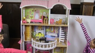 Dollhouse princess Barbies house presentation review [upl. by Attalie638]