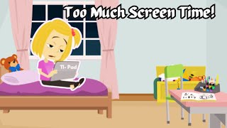 Too Much Screen Time Funny Kids Cartoon  Stop Screen Time Cheeky Sofie [upl. by Angel]