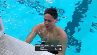 Joseph Schooling  Second 50m Of 100m Butterfly At 2017 Southern Zone Speedo Sectionals [upl. by Werner]