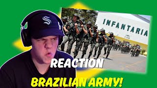 AMERICAN REACTS to BRAZILS ARMY [upl. by Dyl619]