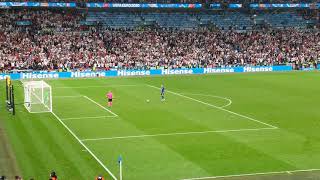 Full Penalty Shootout Italy vs England in EURO 2020 Final  View from stadium [upl. by Mueller]