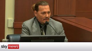 Johnny Depp tells court about Amber Heard relationship on day 6 of their libel trial [upl. by Dellora]