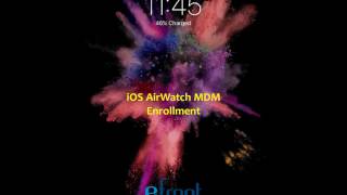 eFront AirWatch MDM iOS Enrollment [upl. by Reviere]