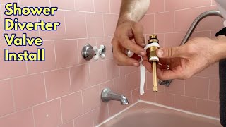 Replacing a Shower Diverter Valve [upl. by Aneleairam]