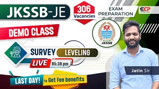 DEMO CLASS JKSSB JE Civil Survey Leveling  Exam preparation  Last day to avail offer [upl. by Ennayehc105]