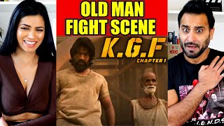 KGF  BLIND OLD MAN FIGHT SCENE REACTION  KANNADA  Yash  Rocky Hammer Scene KGF REVIEW [upl. by Lemuelah210]