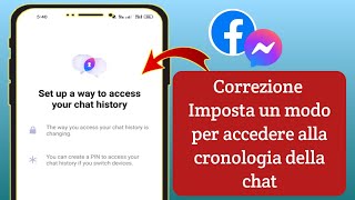 Messenger vuole creare un PINCome ignorare questo messaggio Imposta laccesso alla cronologia chat [upl. by Nanaek]