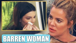 DISOWNED Khloe Kardashian Says Kendall Jenner Is A BARREN SISTER Kendall In Tears DISOWNES Khloe [upl. by Introc]