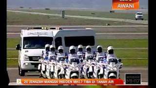 20 jenazah mangsa insiden MH17 tiba di tanah air [upl. by Gareth]