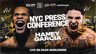 Devin Haney Vs Ryan Garcia New York Launch Press Conference [upl. by Ellehcen]