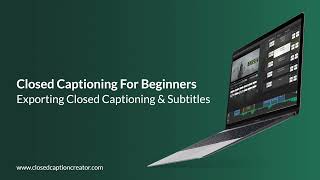 Closed Captioning For Beginners  How To Export Subtitles amp Closed Captioning [upl. by Ayocal]