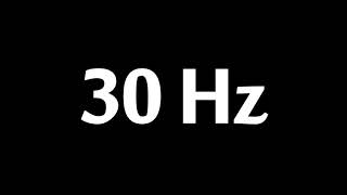 30 Hz Test Tone 1 Hour [upl. by Tanhya]