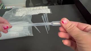 moveland 200PCS 3ml Disposable Plastic Transfer Pipettes Calibrated Dropper Review [upl. by Reinnej]