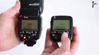 Setting up the Canon 600EXRT Speedlight to trigger with the Canon STE3RT remote [upl. by Yeleek]