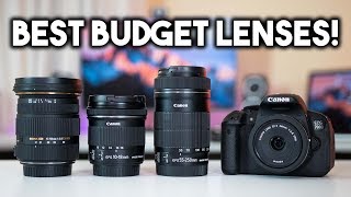 Top 5 BEST Budget Canon Lenses My Canon Lens Collection APSC [upl. by Annaihr]