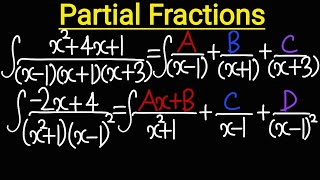 Integration By Partial Fractions  Calculus [upl. by Corena]