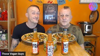 Saturday Night MUKBANG  LIDL Pizza amp DarkFire Sauces [upl. by Soll]