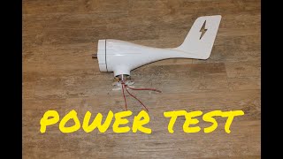 Power test China wind turbine 12V 600W horizontal permanent magnet motor windturbine [upl. by Budge]