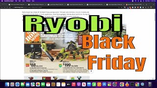 Ryobi Tools Black Friday Deals at The Home Depot  In Store amp Online [upl. by Buckels]