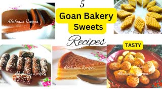 5 Goan bakery sweet recipes akshatasrecipes bebincabolinhaspinagrdodolchanadocegoansweets [upl. by Demott]