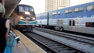 Metrolink Train arrives at Los Angles Union Station [upl. by Naed]