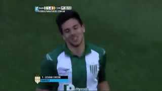 Gol de Simeone Banfield 2  Crucero del Norte 0 Fecha 25 Primera División 2015 FPT [upl. by Laet]