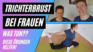 Trichterbrust bei Frauen  Was tun   3 effektive Übungen für das Training mit Pectus Excavatum [upl. by Cleopatra]