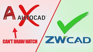 Why ZWCAD is Better Than AutoCAD Goodbye Hatching Issues [upl. by Derfniw]