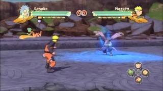 Naruto Storm 3 Sasuke moveset [upl. by Nelleeus576]