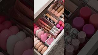 organize my makeup drawer with me🏹🤍✨ makeup makeuporganization makeupshorts asmrmakeup preppy [upl. by Farrish]