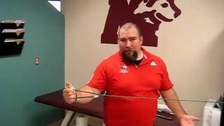 Proper rotator cuff form for tubing internalexternal rotation [upl. by Iroc]