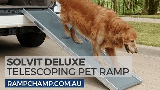 Solvit Deluxe Telescoping Pet Ramp from Ramp Champ [upl. by Cliffes224]