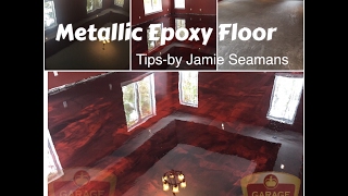 Tips on How to Do a Metallic Epoxy Floor [upl. by Aloisius]