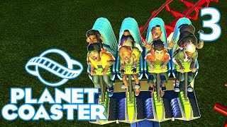 Planet Coaster ALPHA  Part 3  Trying to Crash the Coaster [upl. by Munn]